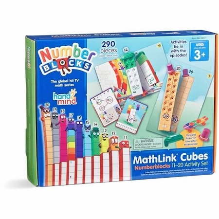 Learning Resources Math Activity Set, Numberblocks, Linking Cubes, No. 11-20 LRN94477